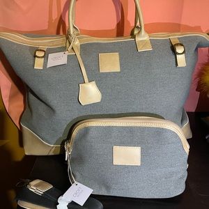 Croft Avenue Weekender & Makeup bag NWT